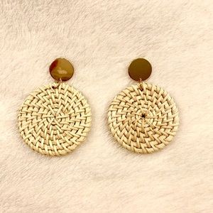 Round Wicker Earrings